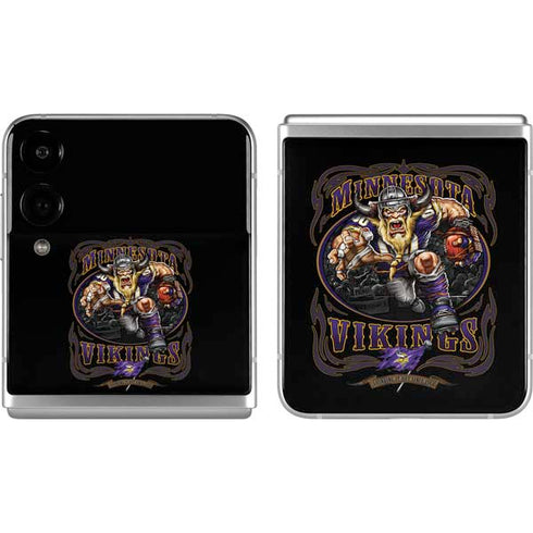 Liquid Blue NFL Minnesota Vikings Running Back Galaxy Z Flip4 5G Skin